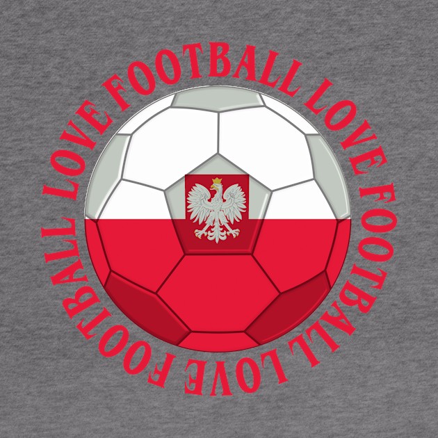 Poland- Polish Eagle Symbol Football Soccer Icon by IceTees